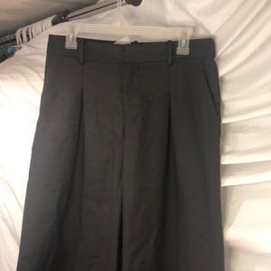NWT High Waisted Black Pleated Wide Leg Trouser. Size Large